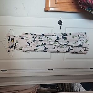 Trixxi Floral Shorts Romper with flowy back